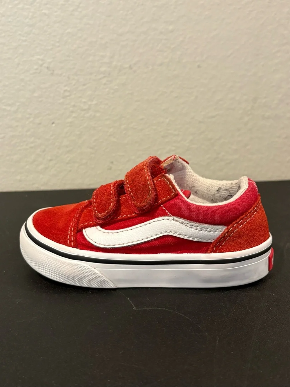 Vans Toddler Size 6.5 Red Classic Canvas Skate Shoes Sneakers Unisex (508731)